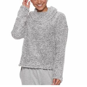 SO Super Soft Cowlneck Long Sleeve Top NWT